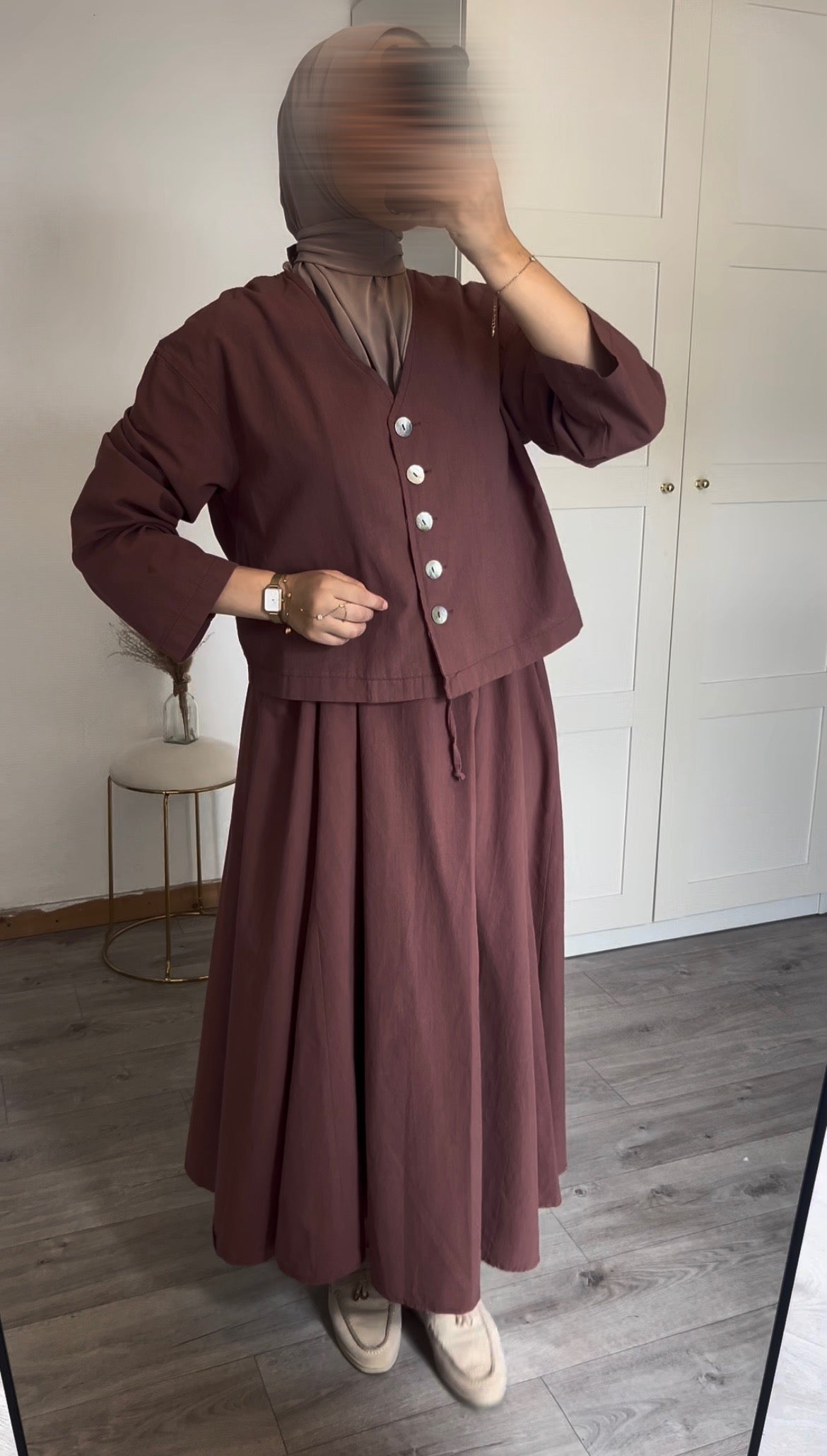 Ensemble Jupe drapé