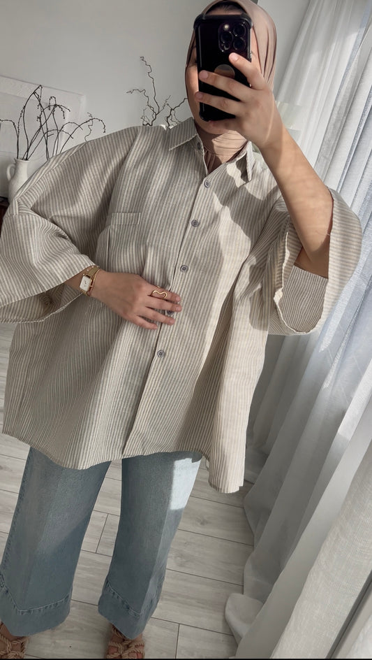 Chemise drapée